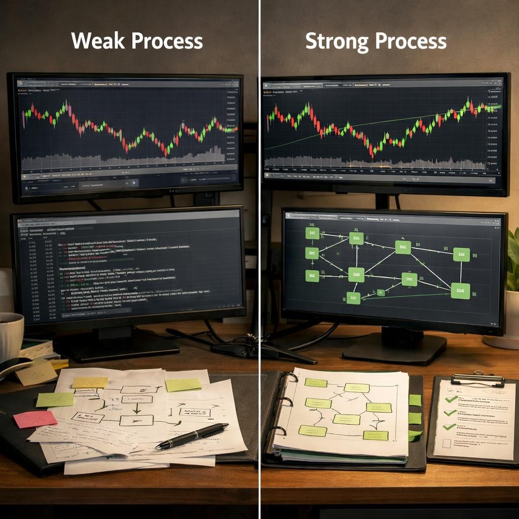 broker failover planning weak vs strong process illustration for Broker failover planning for automated trading: what to document before connection issues become execution problems