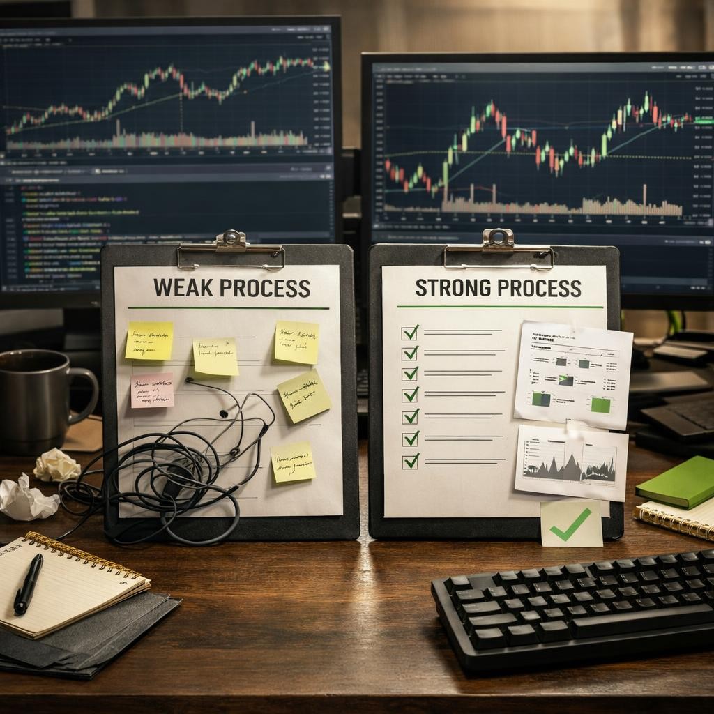 tradingview automation weak vs strong process illustration for TradingView automation checklist: what traders should verify before going live