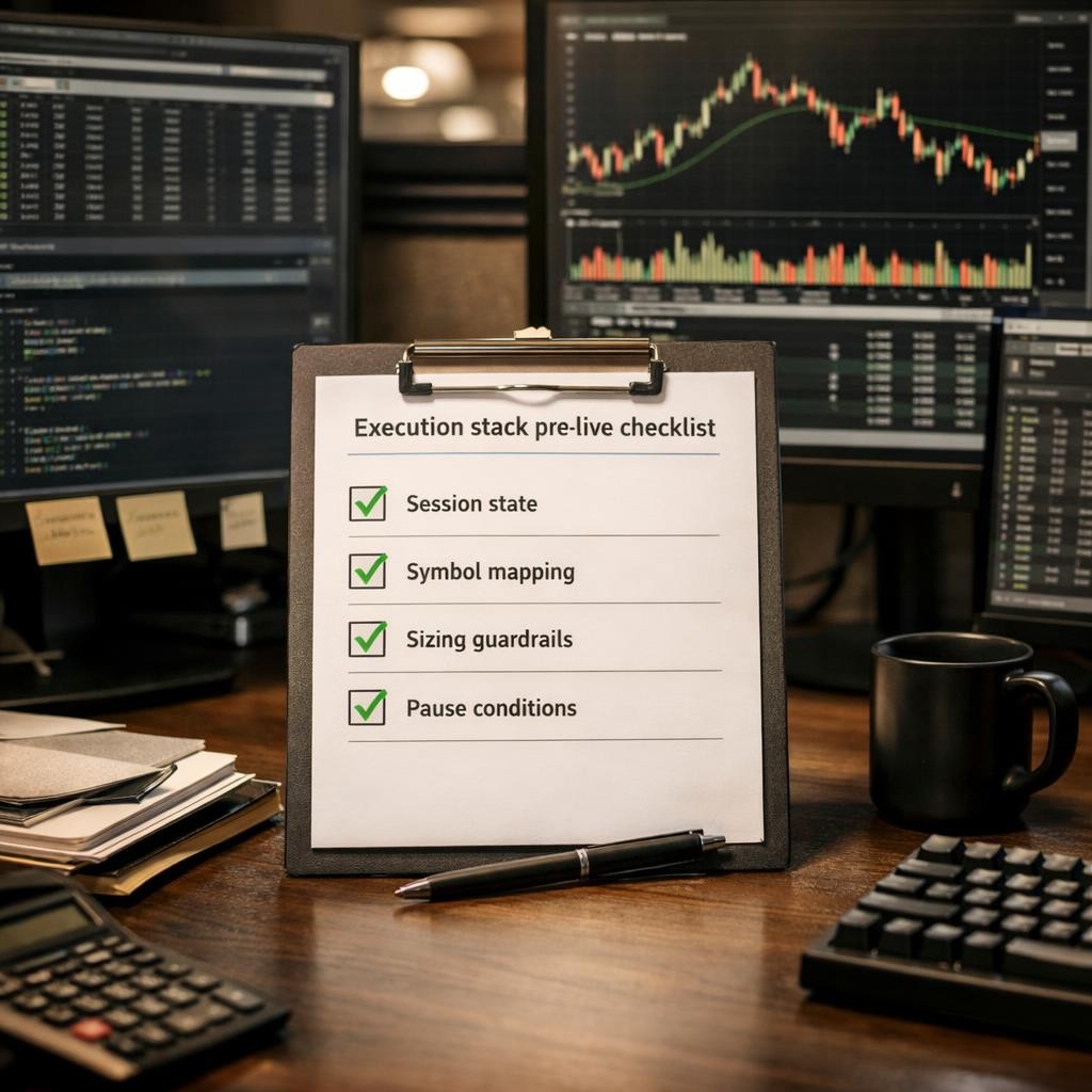 execution stack pre-live checklist illustration for Your execution stack is only as strong as its weakest assumption